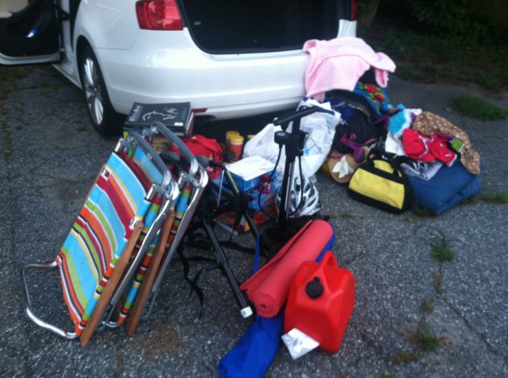 It looks a lot less scary all piled up for this picture.