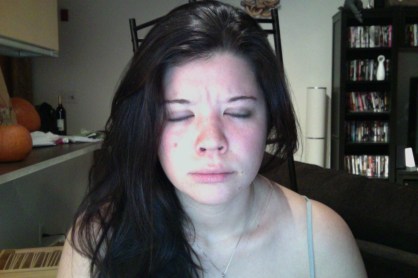 The "mid blink" face