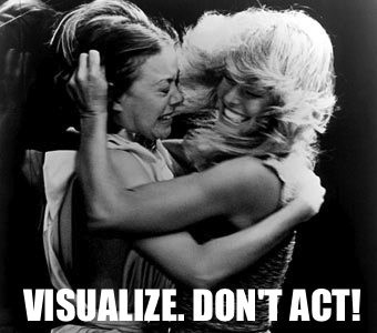 Sometimes a good handful of hair is all you want.